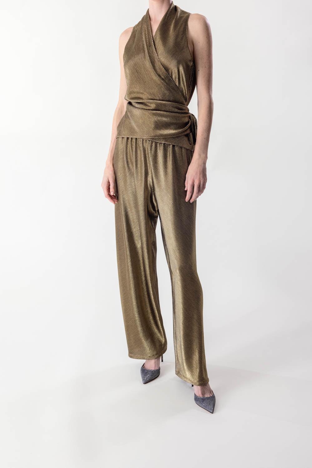 PETER COHEN-Wrap Top - Gold-