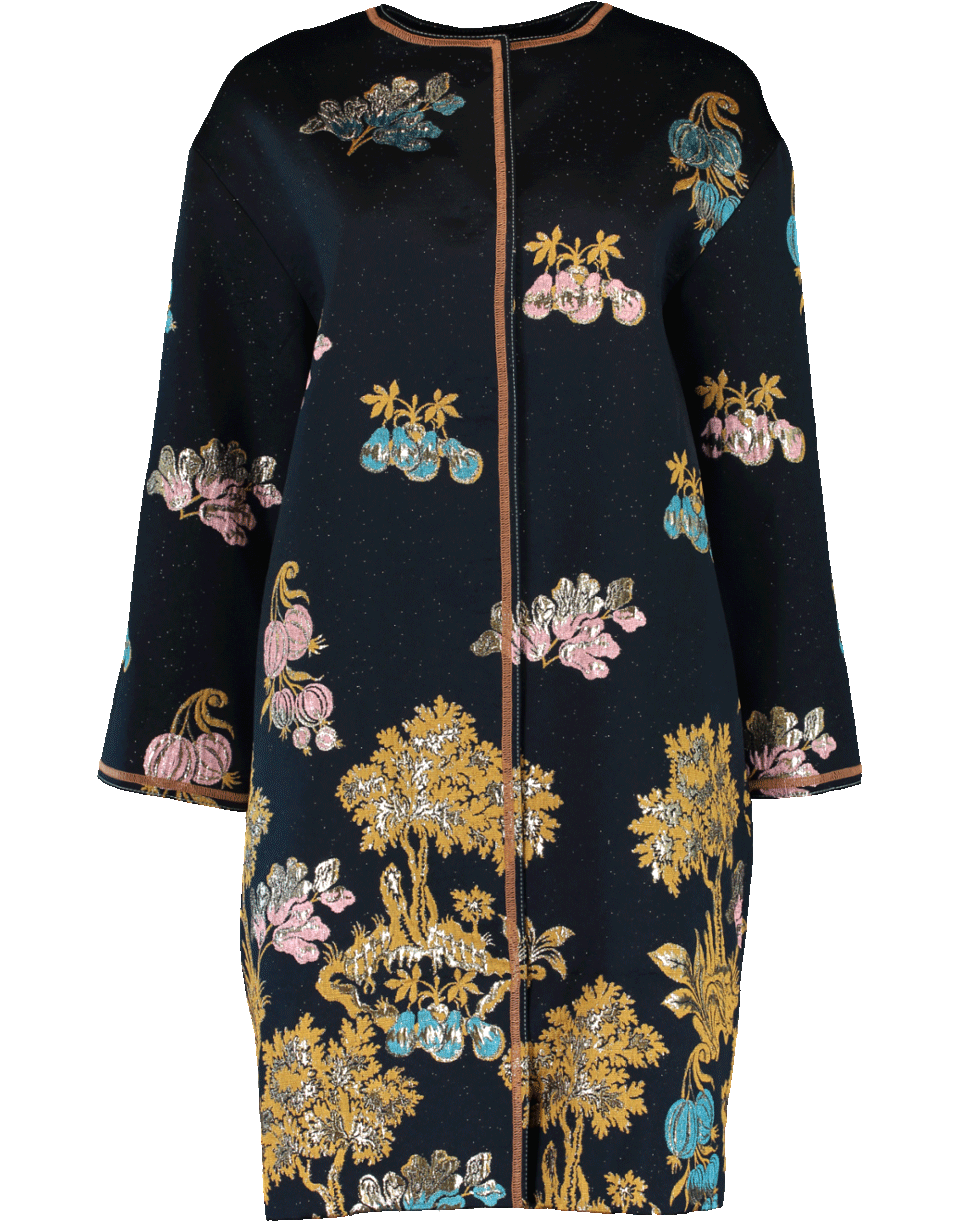 PETER PILOTTO-Jacquard Cocoon Coat-
