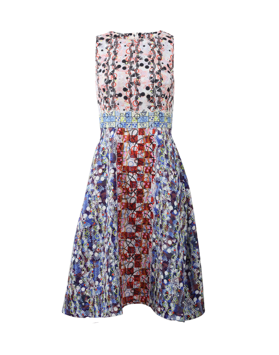 PETER PILOTTO-Geometric Print Dress-