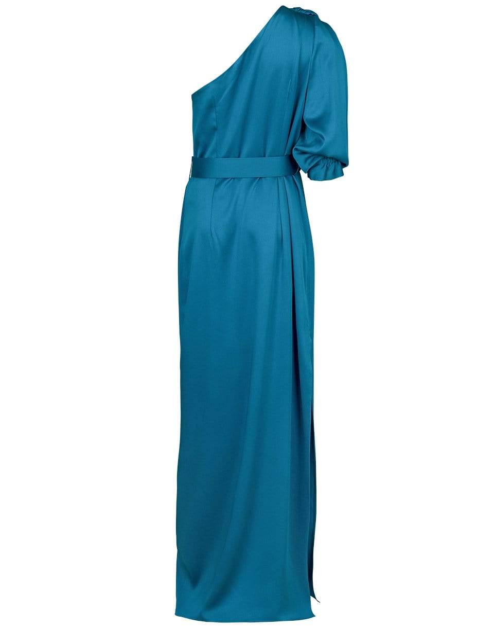 PETER PILOTTO-One-Shoulder Satin Gown-