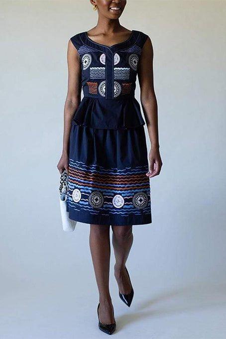 PETER PILOTTO-Iris Skirt-BLUE