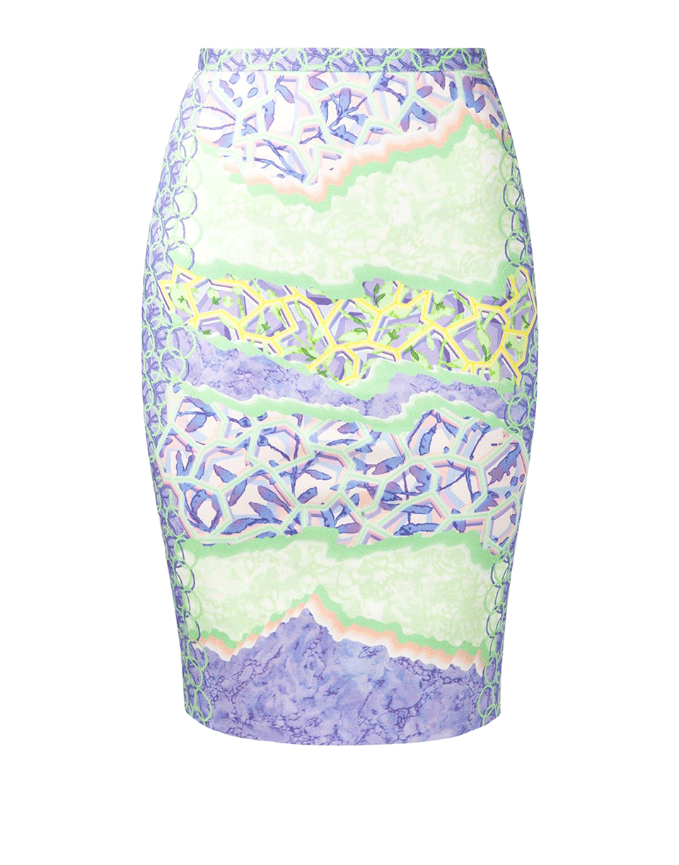 PETER PILOTTO-Printed Pencil Skirt-