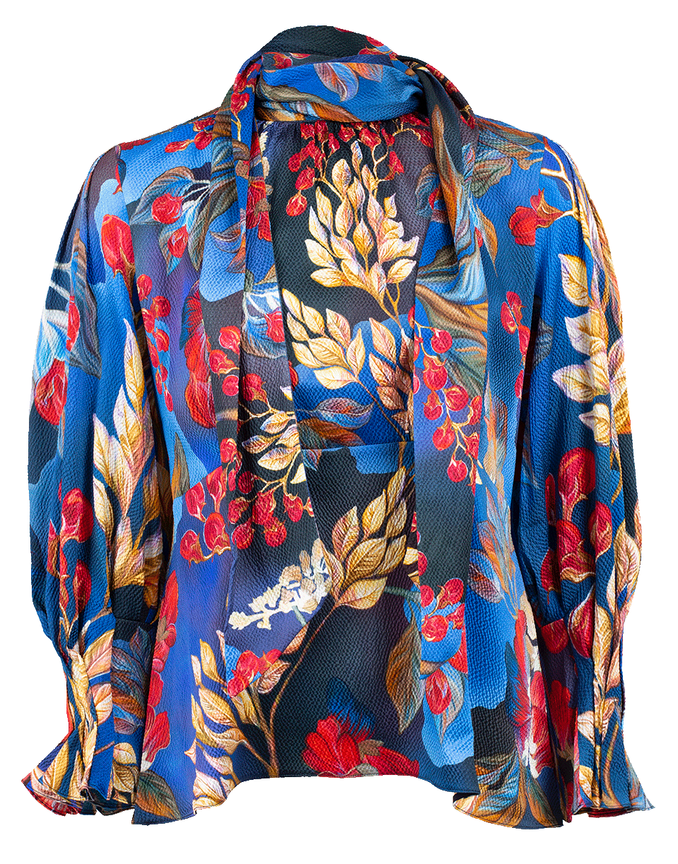 PETER PILOTTO-Silk Tie Neck Blouse-