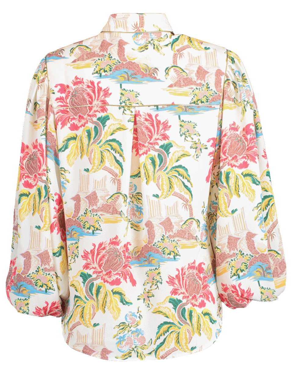 PETER PILOTTO-Flower Print Crepe Blouse-