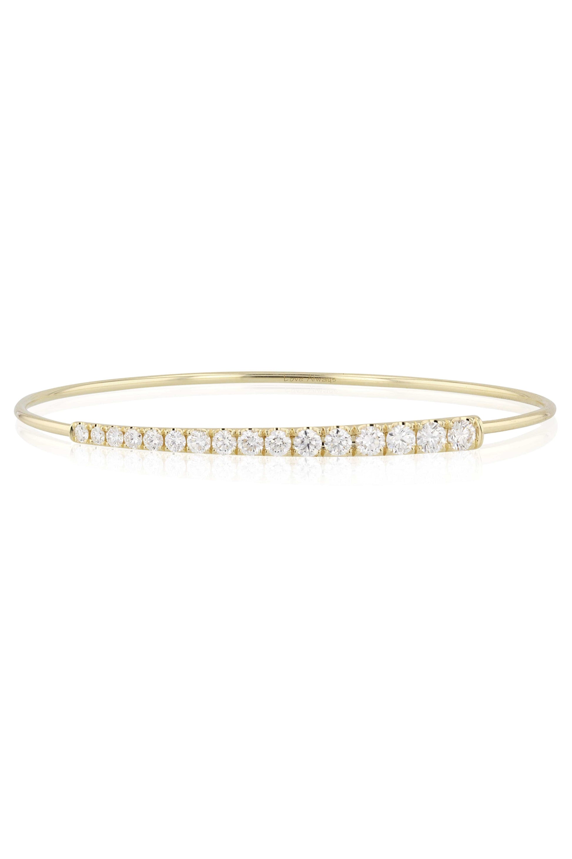 PHILLIPS HOUSE-Diamond Graduated Eternity Love Always Bracelet-YELLOW GOLD