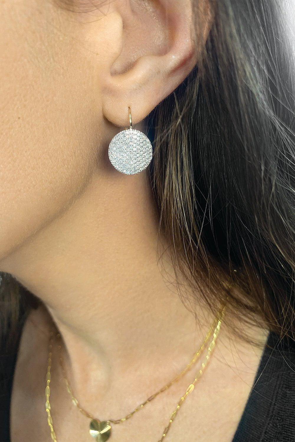 PHILLIPS HOUSE-Infinity Leverback Earrings-WHITE GOLD