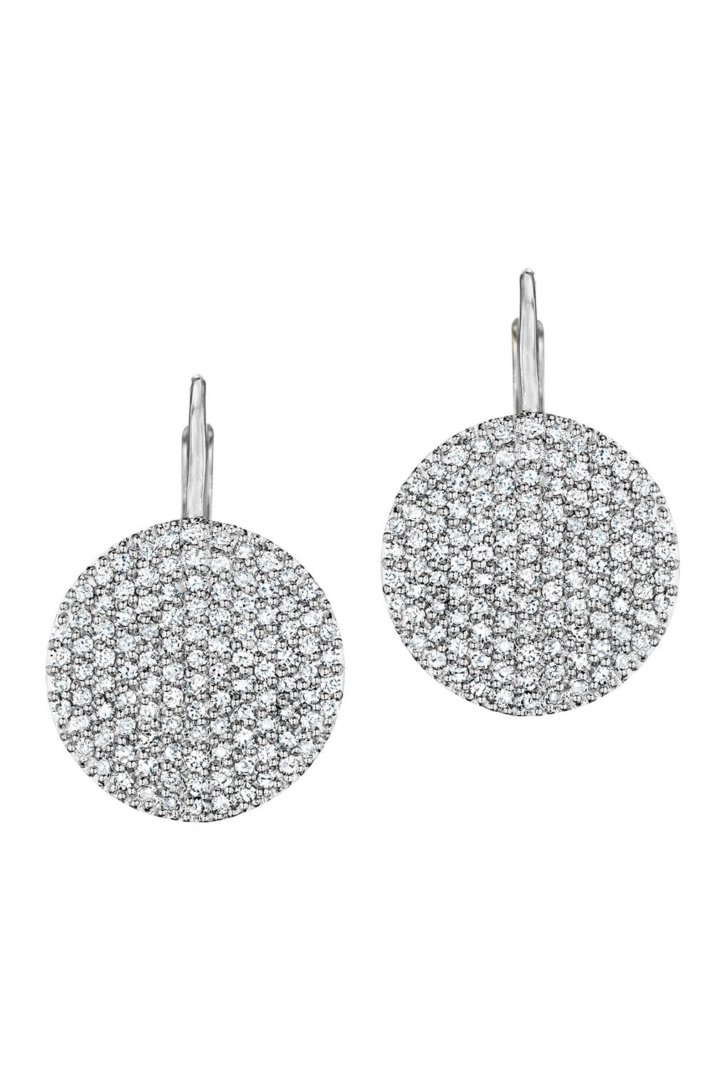 PHILLIPS HOUSE-Infinity Leverback Earrings-WHITE GOLD