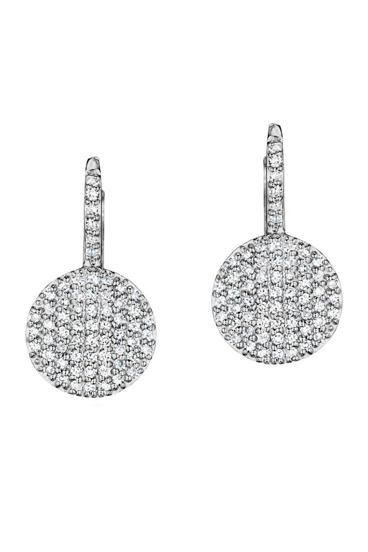 PHILLIPS HOUSE-Petite Infinity Leverback Earrings-WHITE GOLD