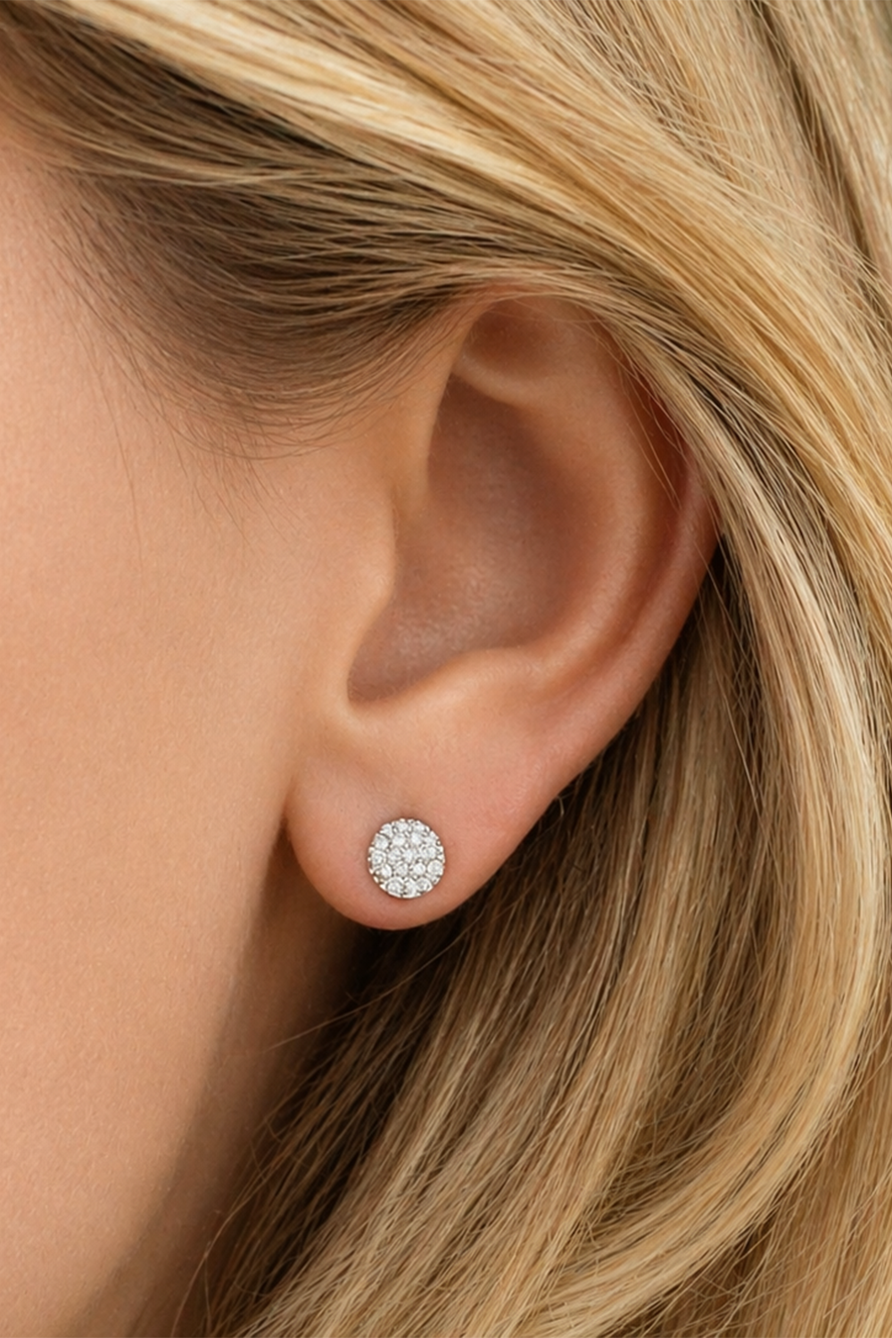 Diamond Infinity Micro Stud Earrings-YELLOW GOLD-JEWELRYFINE JEWELEARRING-PHILLIPS HOUSE