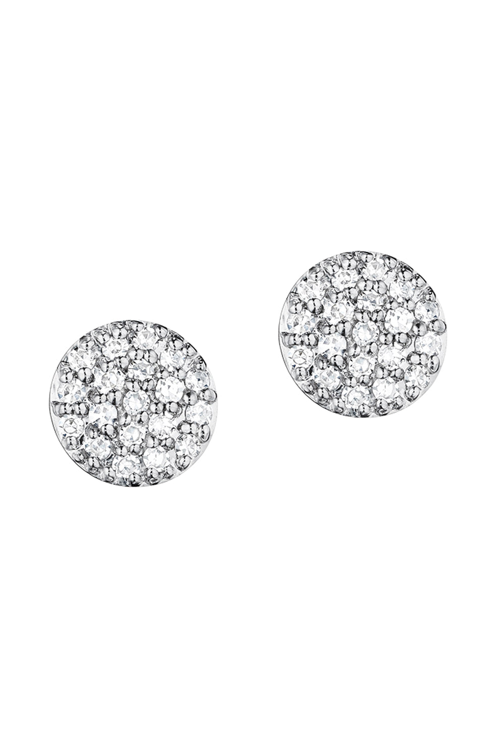 Diamond Infinity Micro Stud Earrings-YELLOW GOLD-JEWELRYFINE JEWELEARRING-PHILLIPS HOUSE