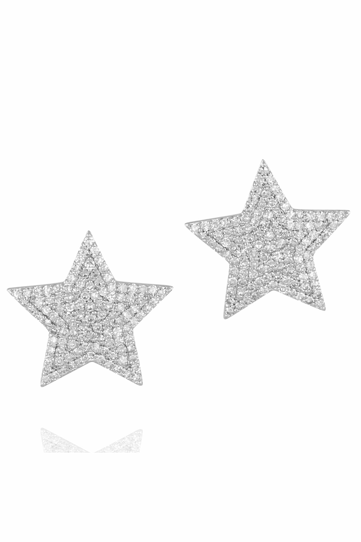 PHILLIPS HOUSE-Diamond Large Star Infinity Earrings-YELLOW GOLD