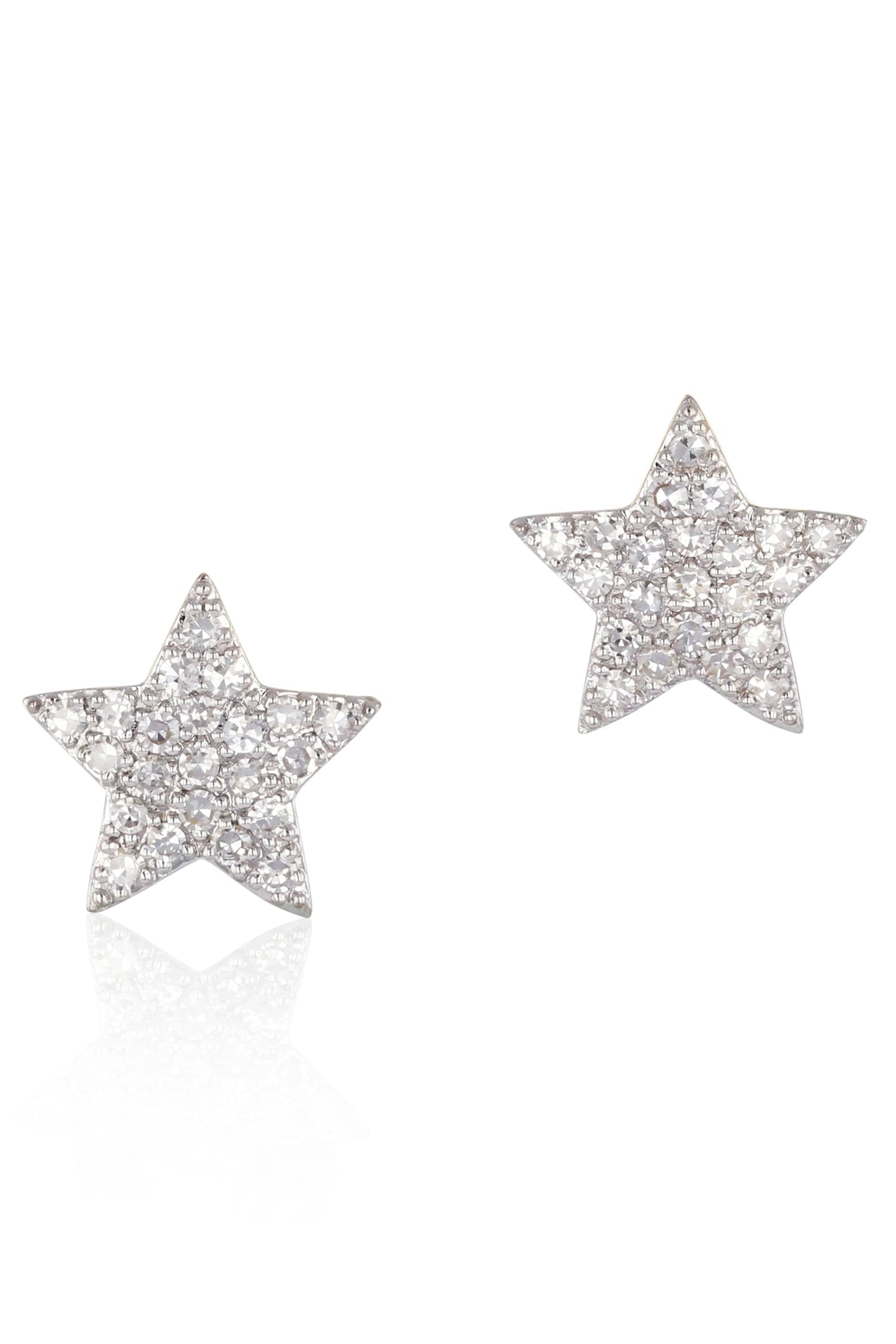 PHILLIPS HOUSE-Diamond Mini Star Infinity Earrings-YELLOW GOLD