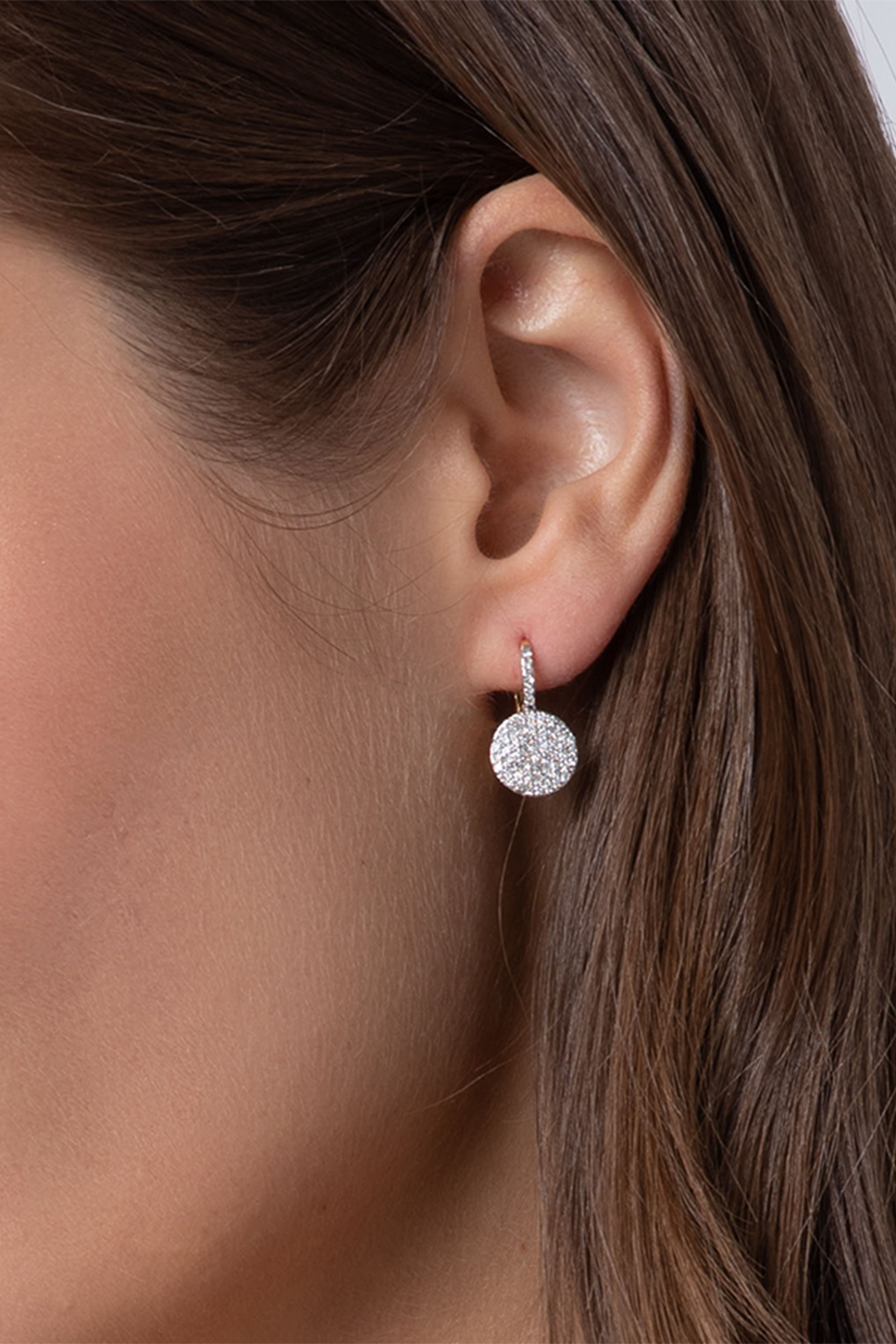 Diamond Petite Infinity Leverback Earrings-YELLOW GOLD-JEWELRYFINE JEWELEARRING-PHILLIPS HOUSE