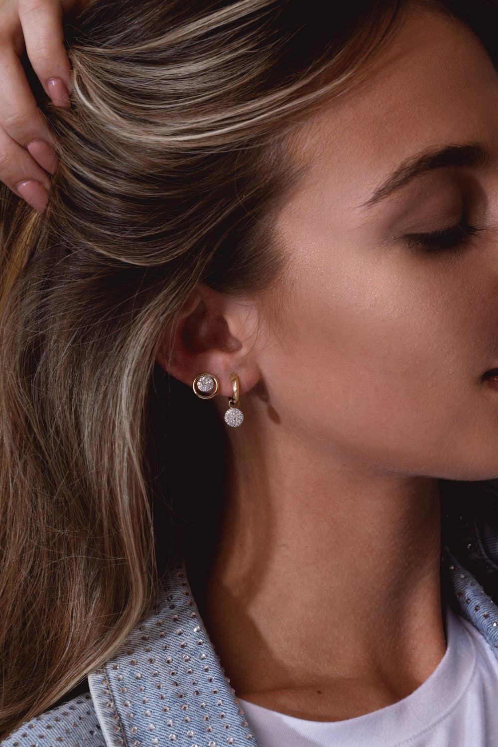 PHILLIPS HOUSE-Infinity Loop Stud Earrings-YELLOW GOLD