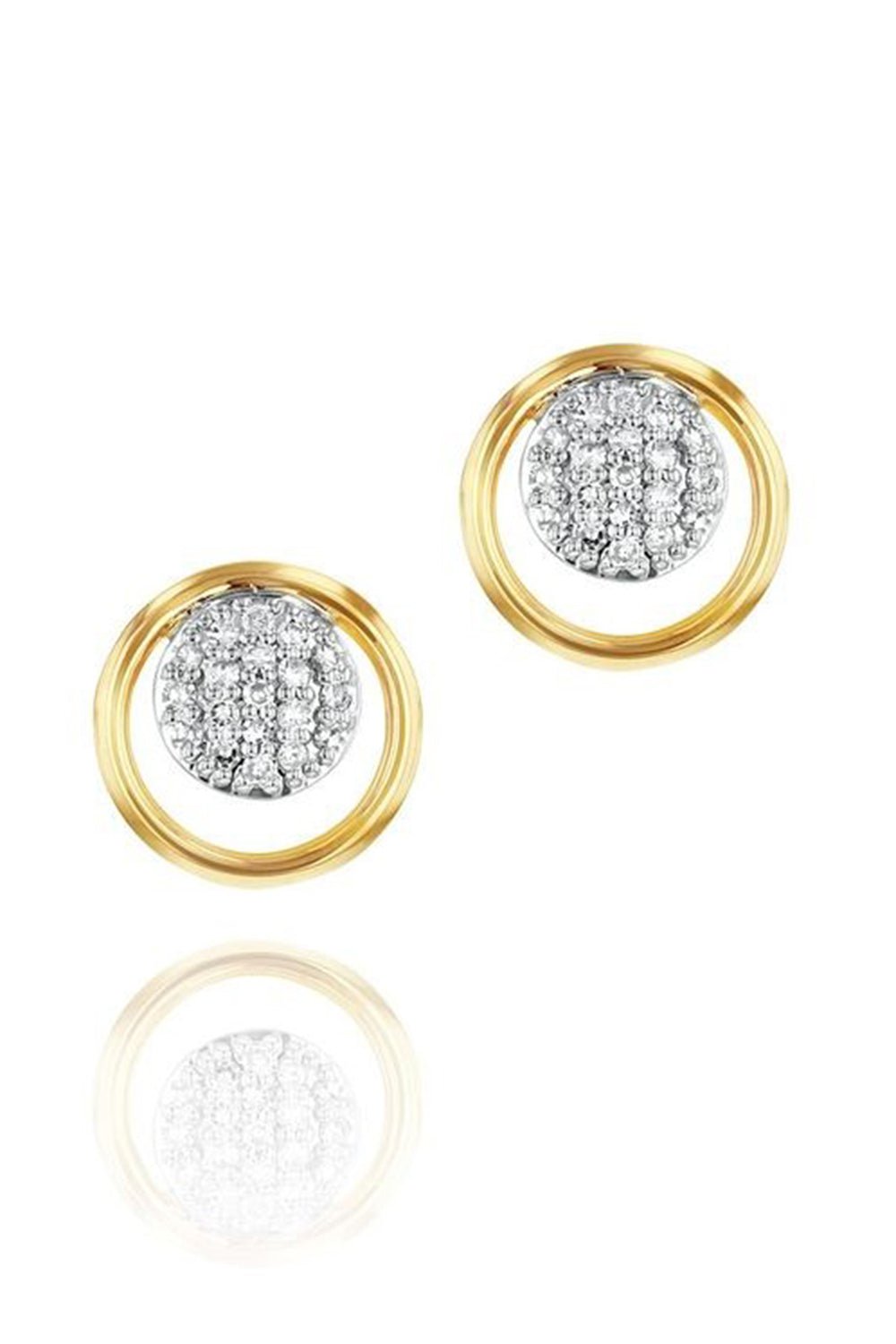 PHILLIPS HOUSE-Infinity Loop Stud Earrings-YELLOW GOLD