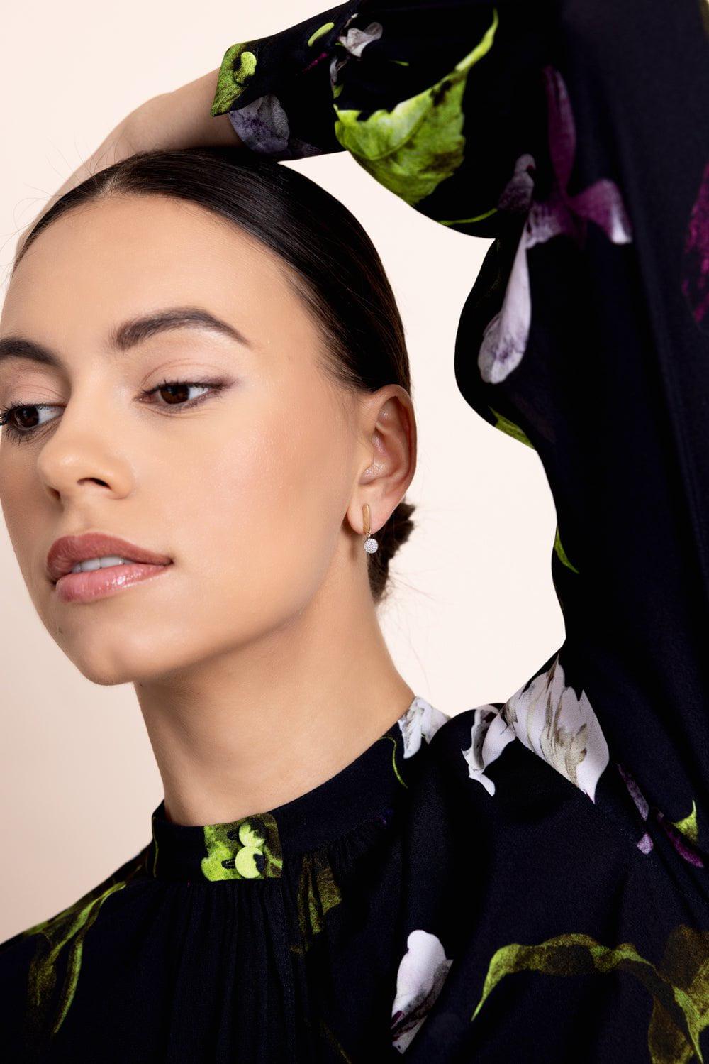 PHILLIPS HOUSE-Single Knife Edge Infinity Drop Earrings-YELLOW GOLD