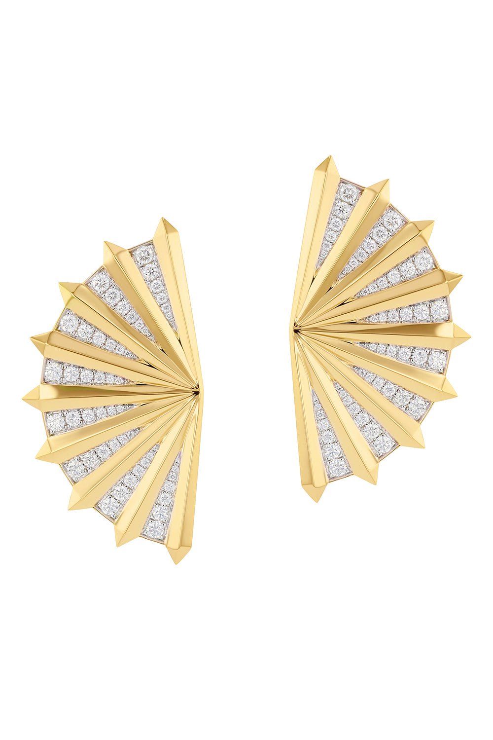 PHILLIPS HOUSE-XL Aura Stud Earrings-YELLOW GOLD