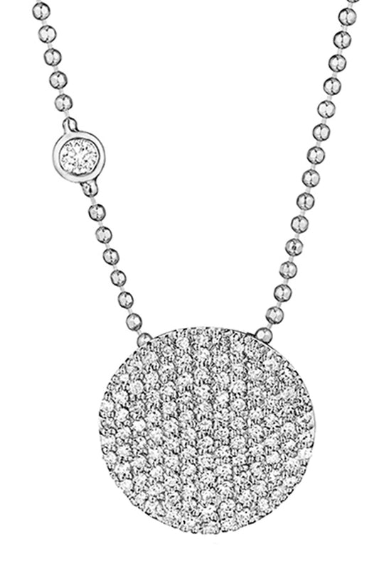 Diamond Bezel-Set Infinity Necklace-WHITE GOLD-18-JEWELRYFINE JEWELNECKLACE O-PHILLIPS HOUSE