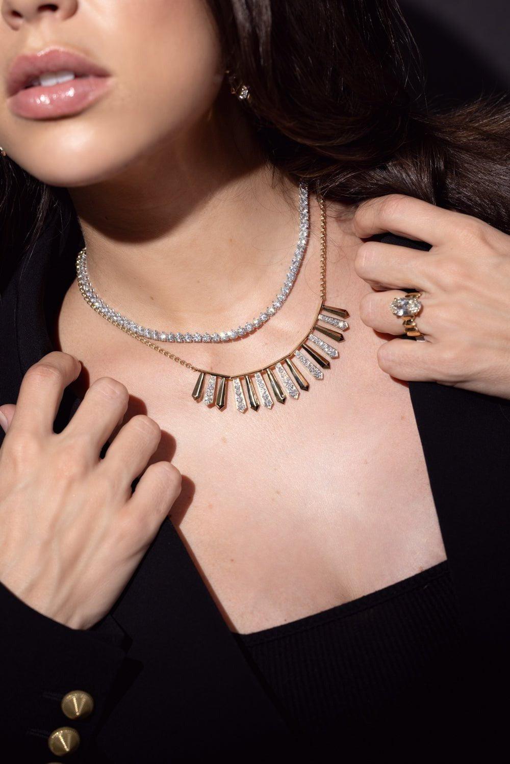 PHILLIPS HOUSE-Diamond Riviera Necklace-WHITE GOLD