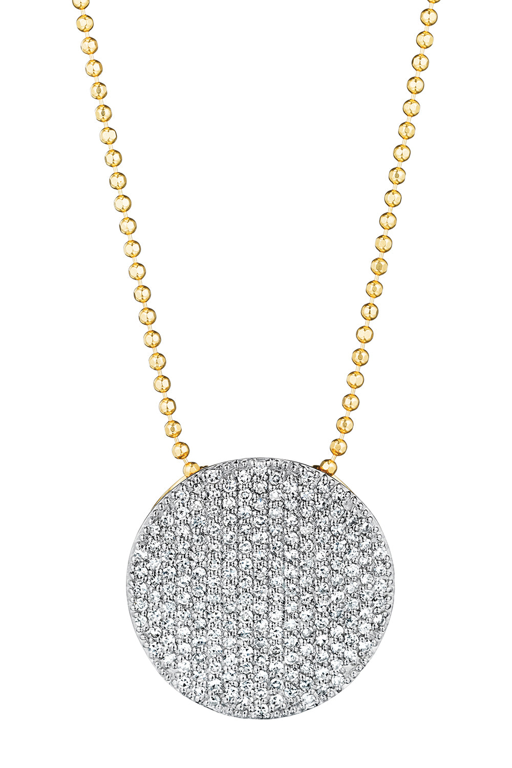 Diamond Large Infinity Necklace- Yellow Gold-YELLOW GOLD-18-JEWELRYFINE JEWELNECKLACE O-PHILLIPS HOUSE