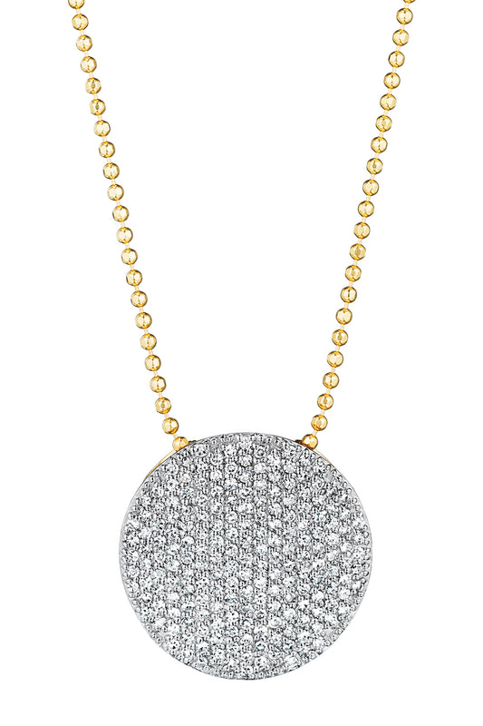 Diamond Large Infinity Necklace- Yellow Gold-YELLOW GOLD-18-JEWELRYFINE JEWELNECKLACE O-PHILLIPS HOUSE