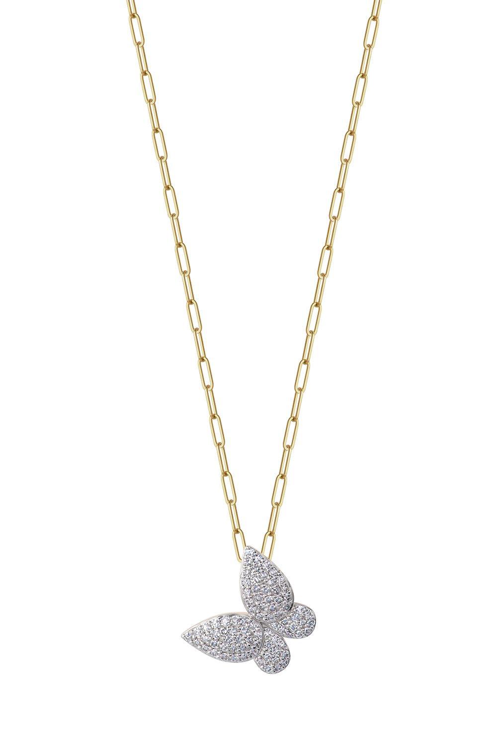 Butterfly Diamond Necklace-YELLOW GOLD-JEWELRYFINE JEWELNECKLACE O-PHILLIPS HOUSE