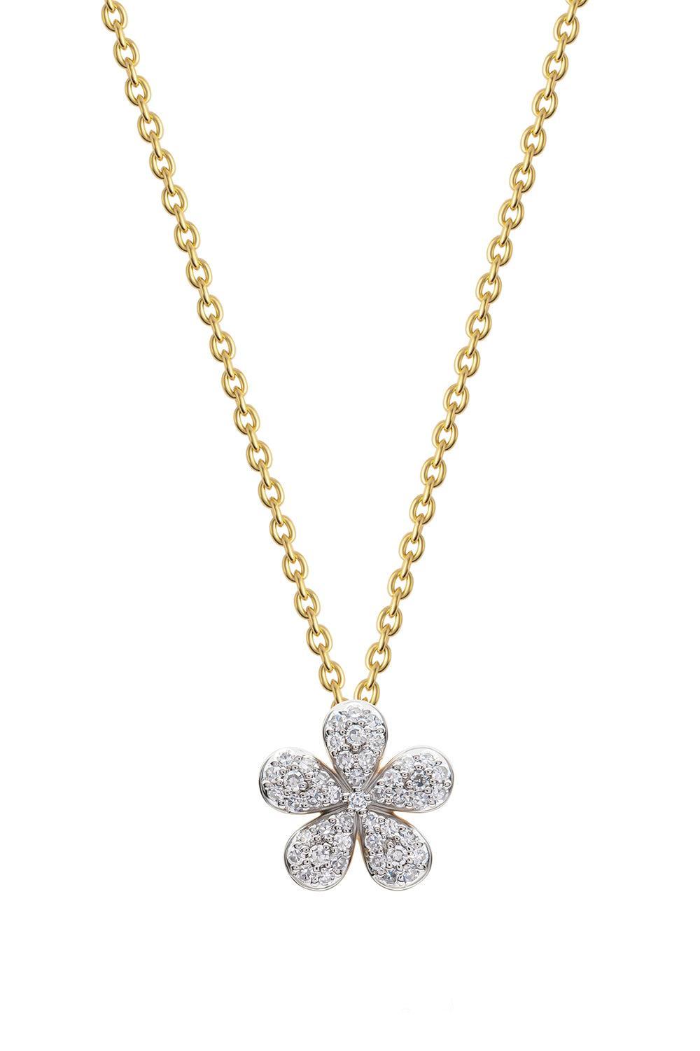 Forget-Me-Not Petite Necklace-YELLOW GOLD-JEWELRYFINE JEWELNECKLACE O-PHILLIPS HOUSE