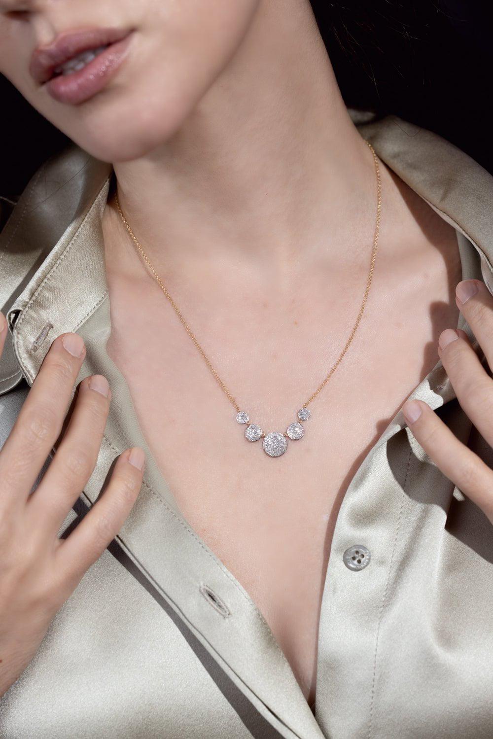 PHILLIPS HOUSE-Graduated Infinity Station Necklace-YELLOW GOLD