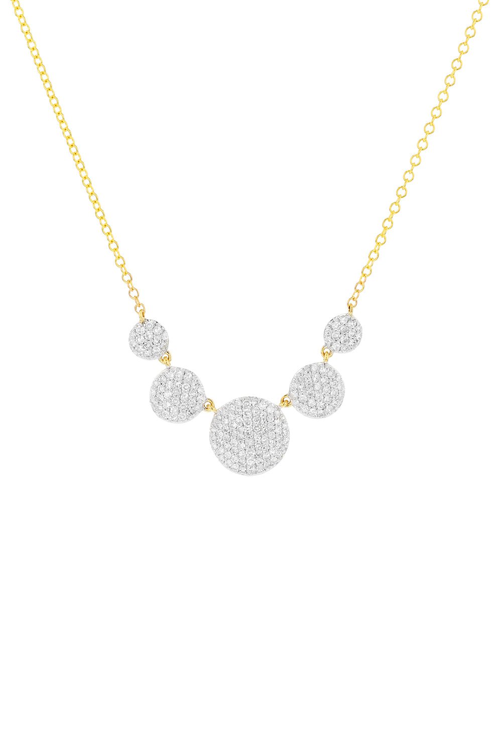 PHILLIPS HOUSE-Graduated Infinity Station Necklace-YELLOW GOLD