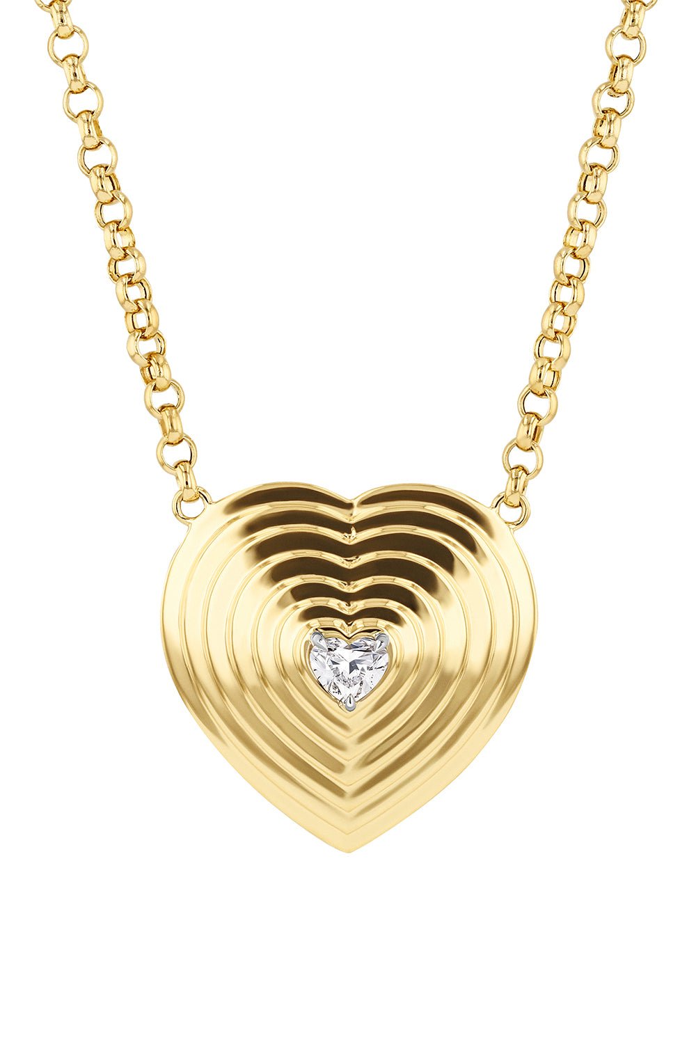 PHILLIPS HOUSE-XL Heart Stories Necklace-YELLOW GOLD