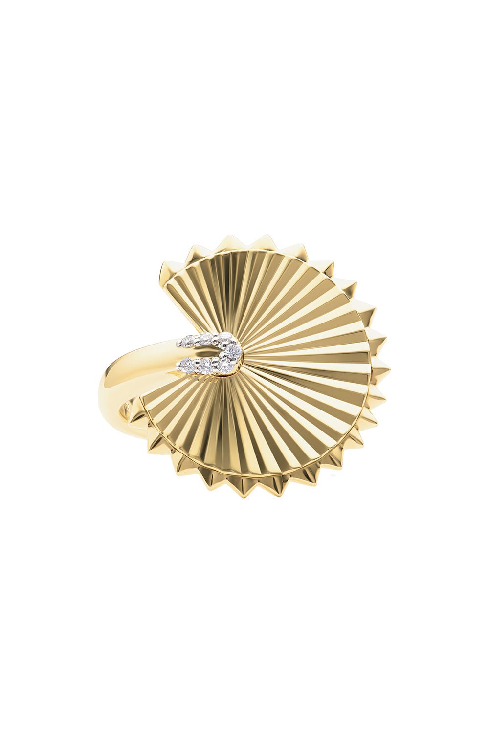 PHILLIPS HOUSE-Aura Fan Ring-YELLOW GOLD