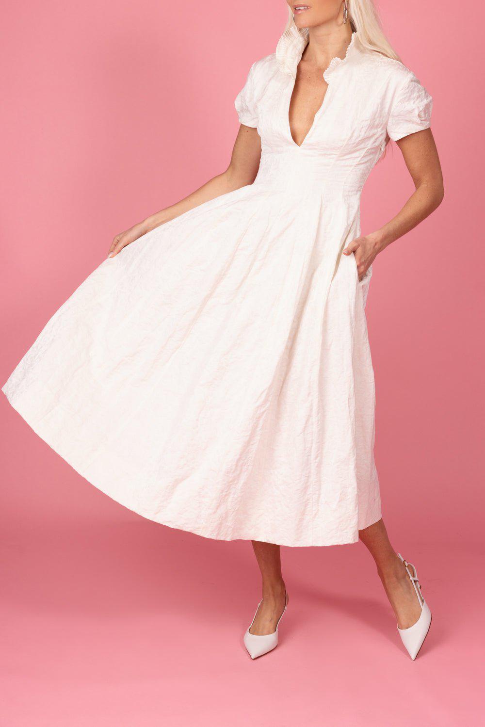 PHILOSOPHY-Fit And Flare Midi Dress-