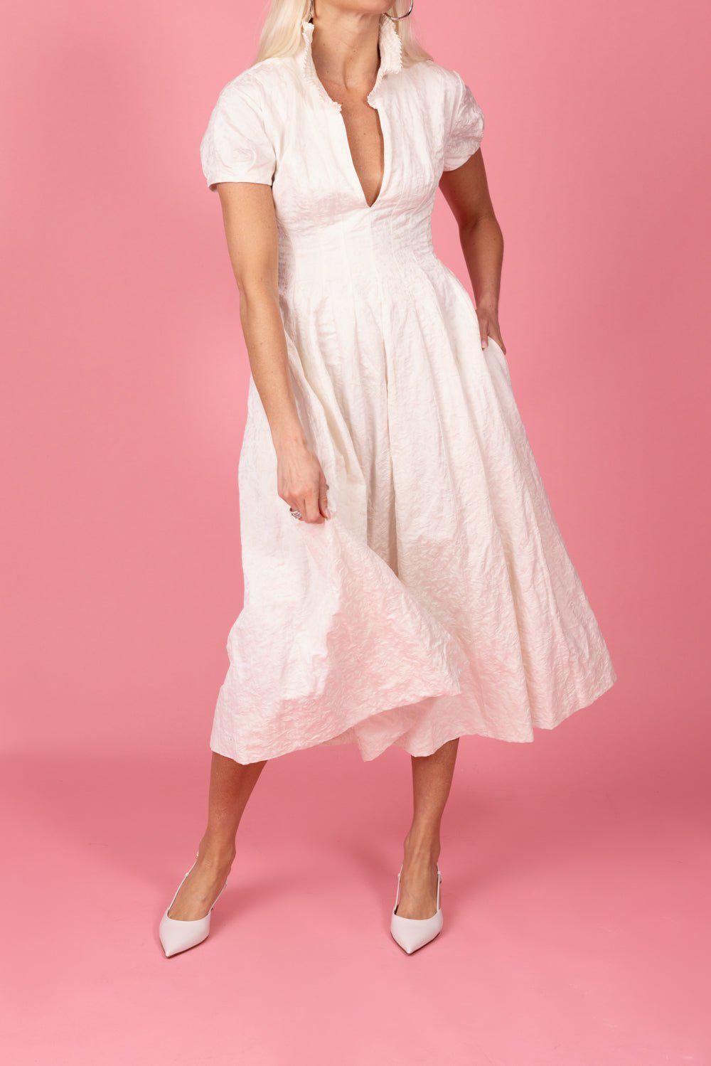 PHILOSOPHY-Fit And Flare Midi Dress-