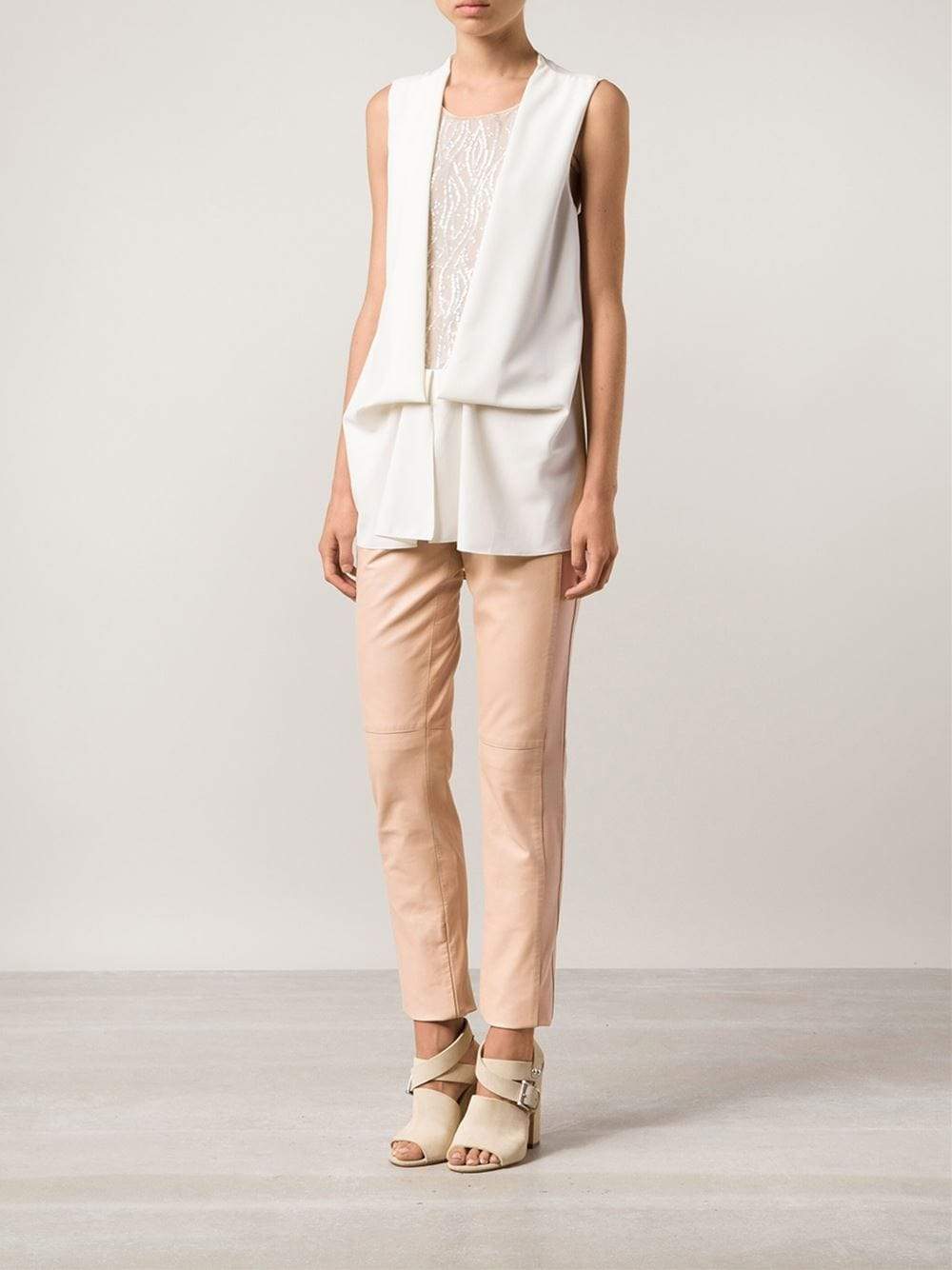 PHILOSOPHY-Tuck Waist Top-