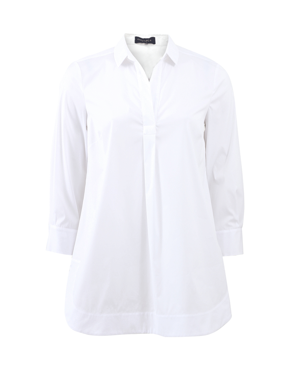 PIAZZA SEMPIONE-Cotton Tunic Top-