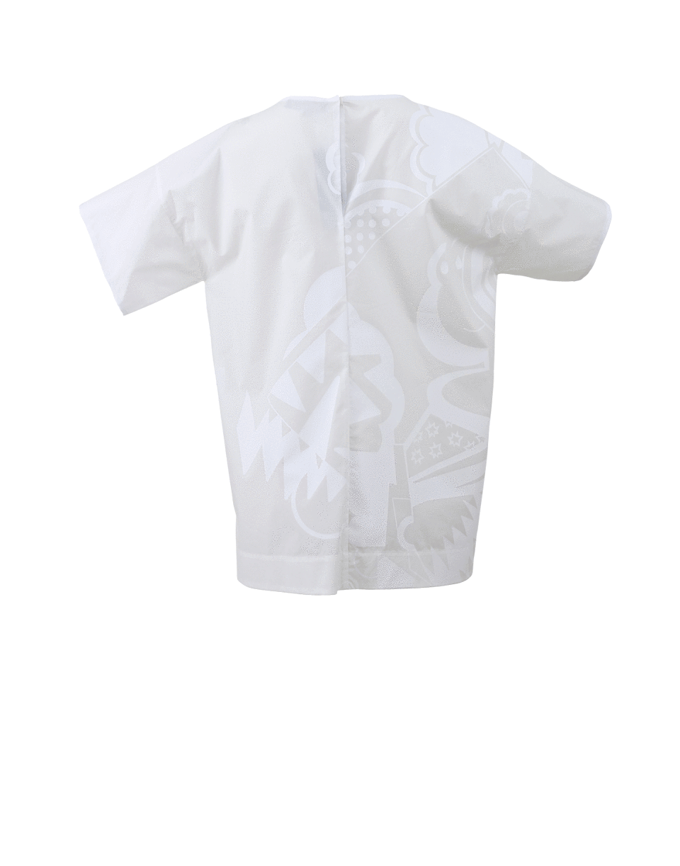 PIAZZA SEMPIONE-Embellished Print Top-