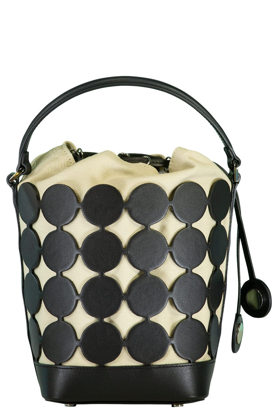 PIERRE HARDY-Bulles Bucket Bag - Black-BLK/SAND