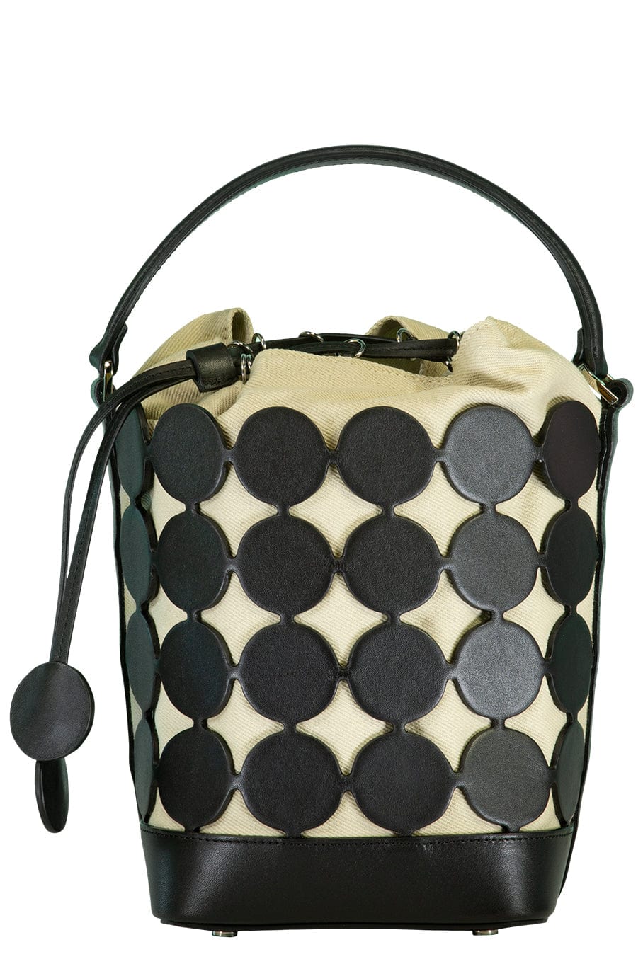 PIERRE HARDY-Bulles Bucket Bag - Black-BLK/SAND