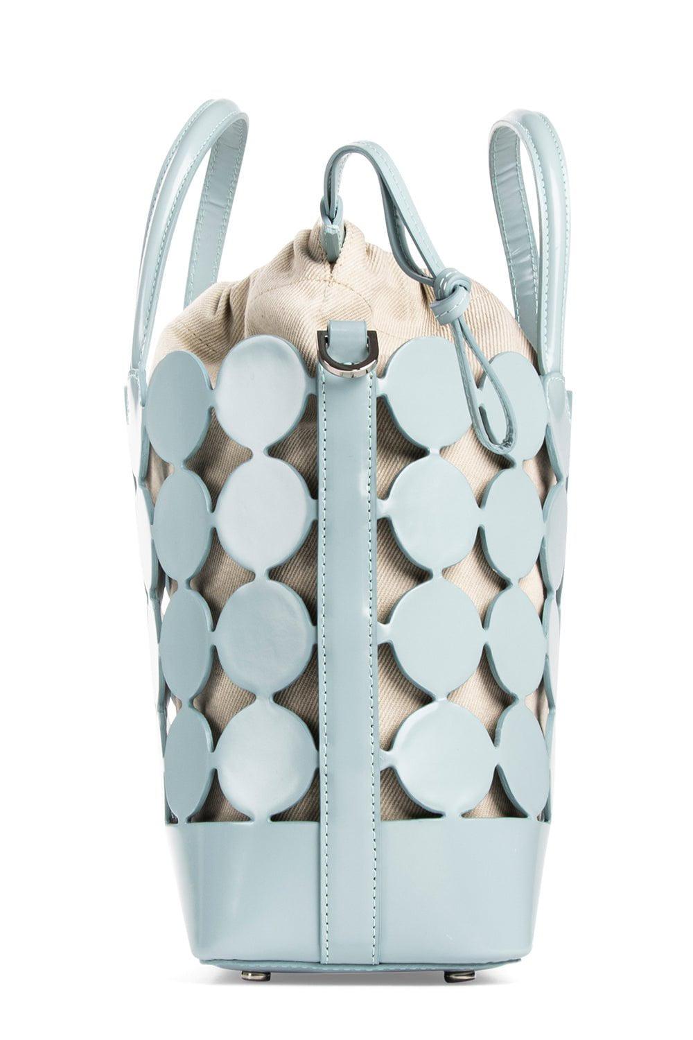 PIERRE HARDY-Bulles Bucket Bag - Blue Gray Sand-BLUGRYSN