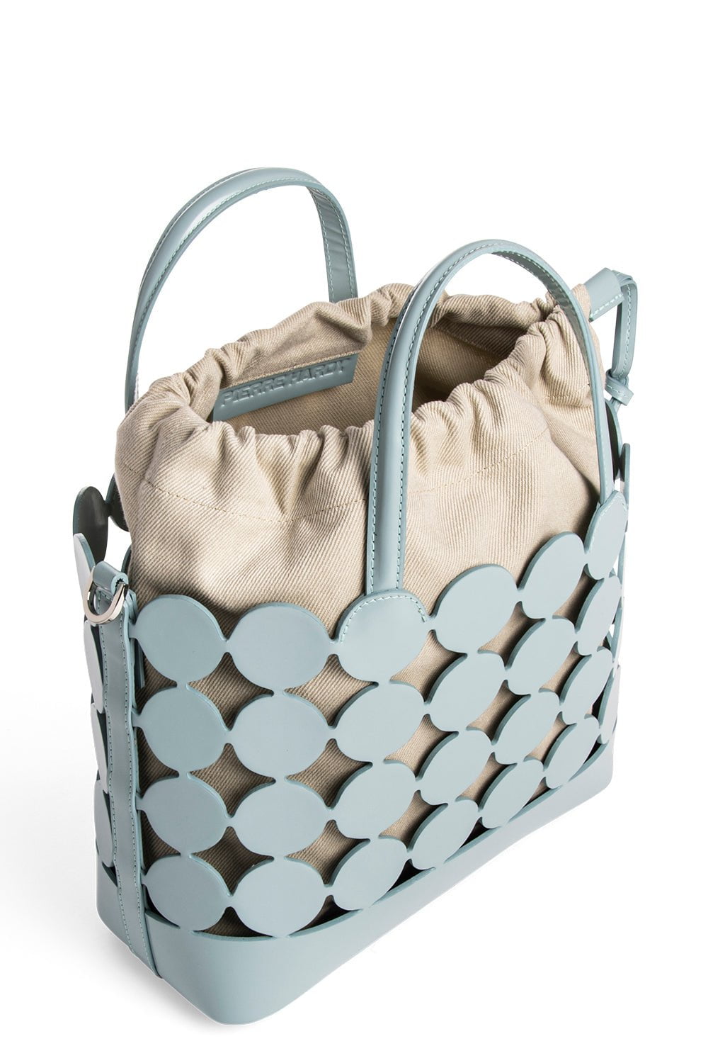 PIERRE HARDY-Bulles Bucket Bag - Blue Gray Sand-BLUGRYSN
