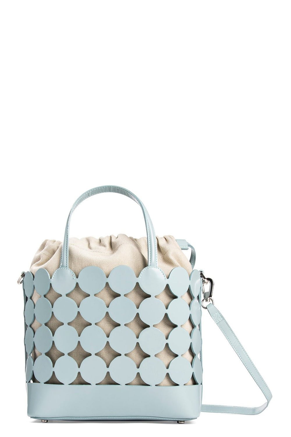 PIERRE HARDY-Bulles Bucket Bag - Blue Gray Sand-BLUGRYSN