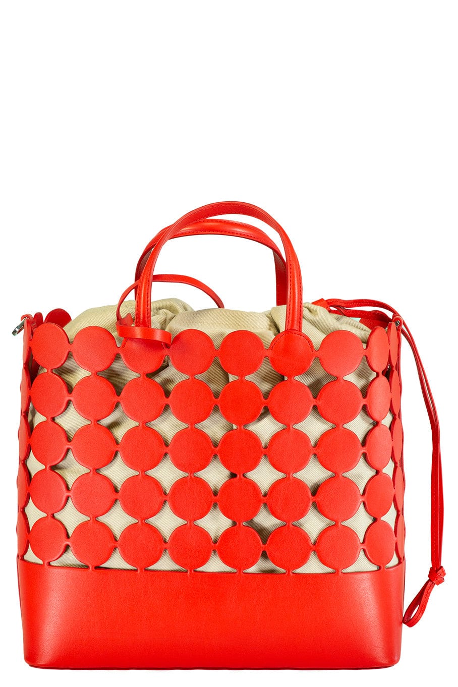 PIERRE HARDY-Bulles Tote Bag - Red-RED/SAND