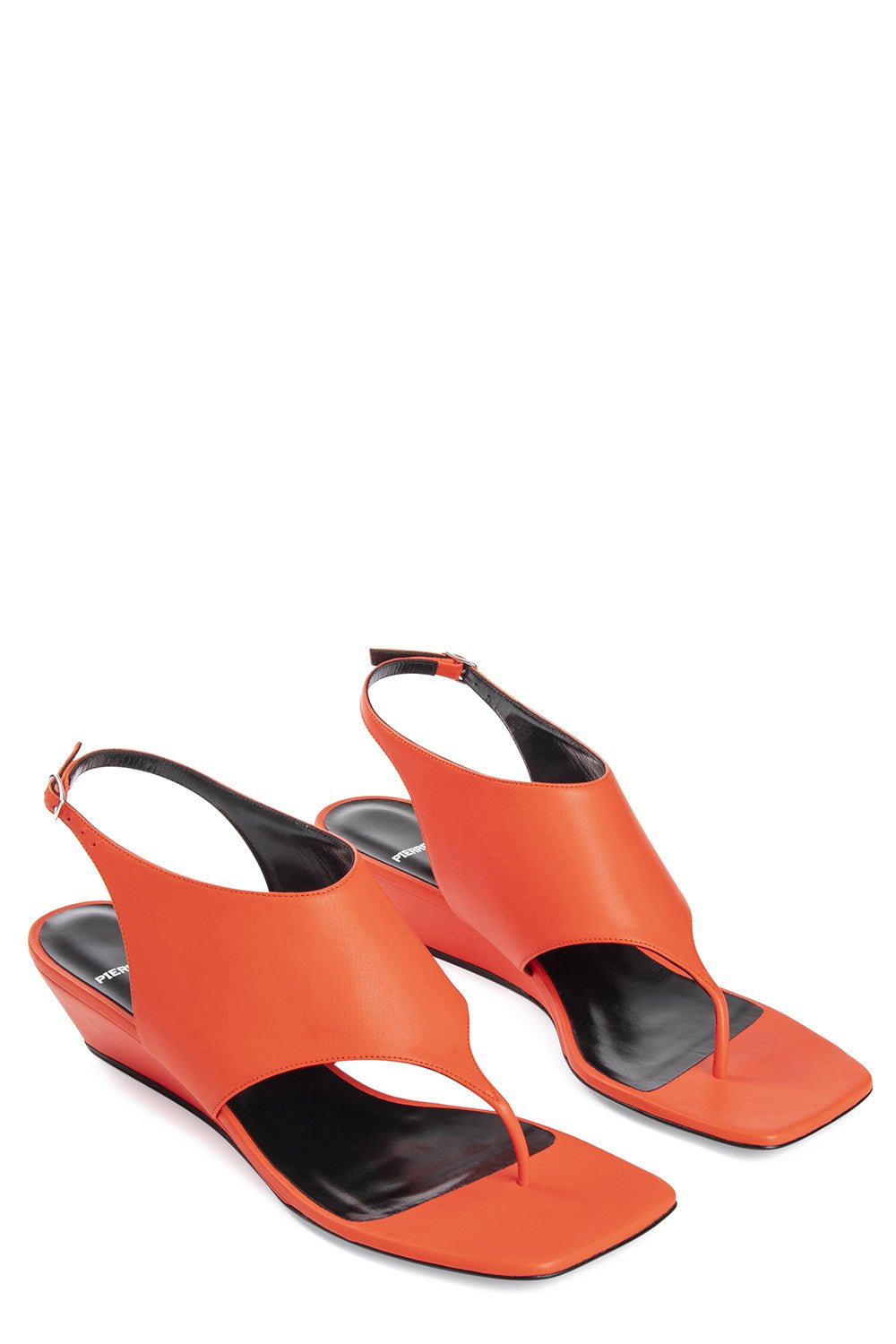 完売前に☆ [PIERRE HARDY] AMBER サンダル AMBER sandal for women in orange kid leather — PIERRE HARDY