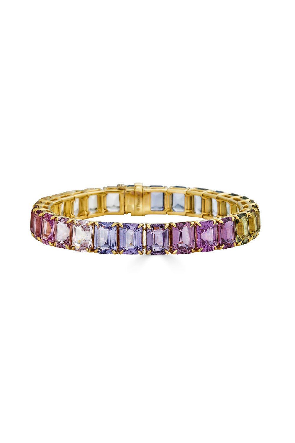 PIRANESI-Multi Sapphire Bracelet-YELLOW GOLD