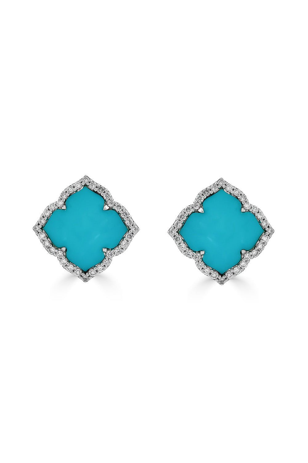 PIRANESI-Turquoise Capri Pacha Earrings-YELLOW GOLD