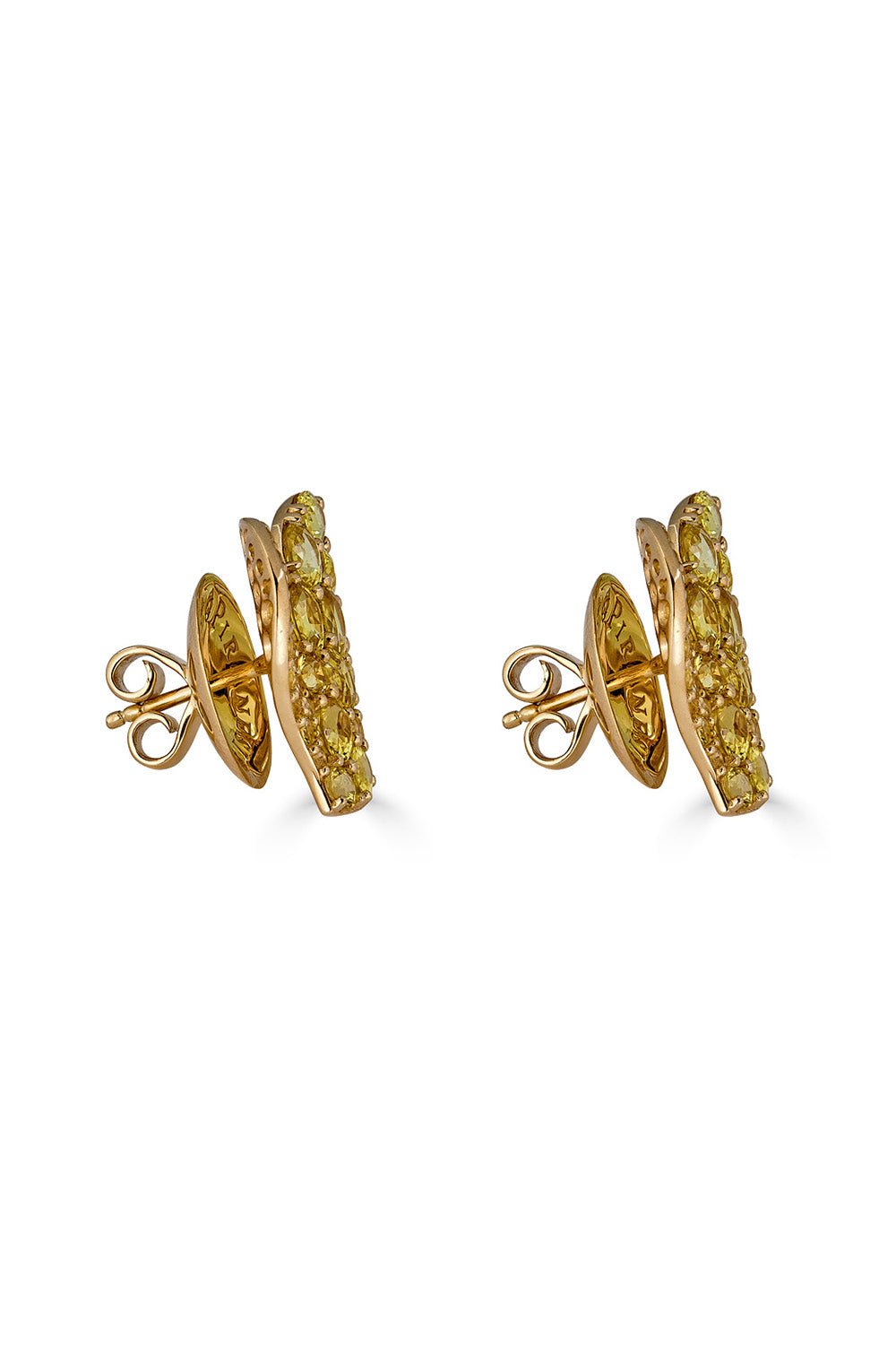 PIRANESI-Wave Heart Medium Earrings-YELLOW GOLD