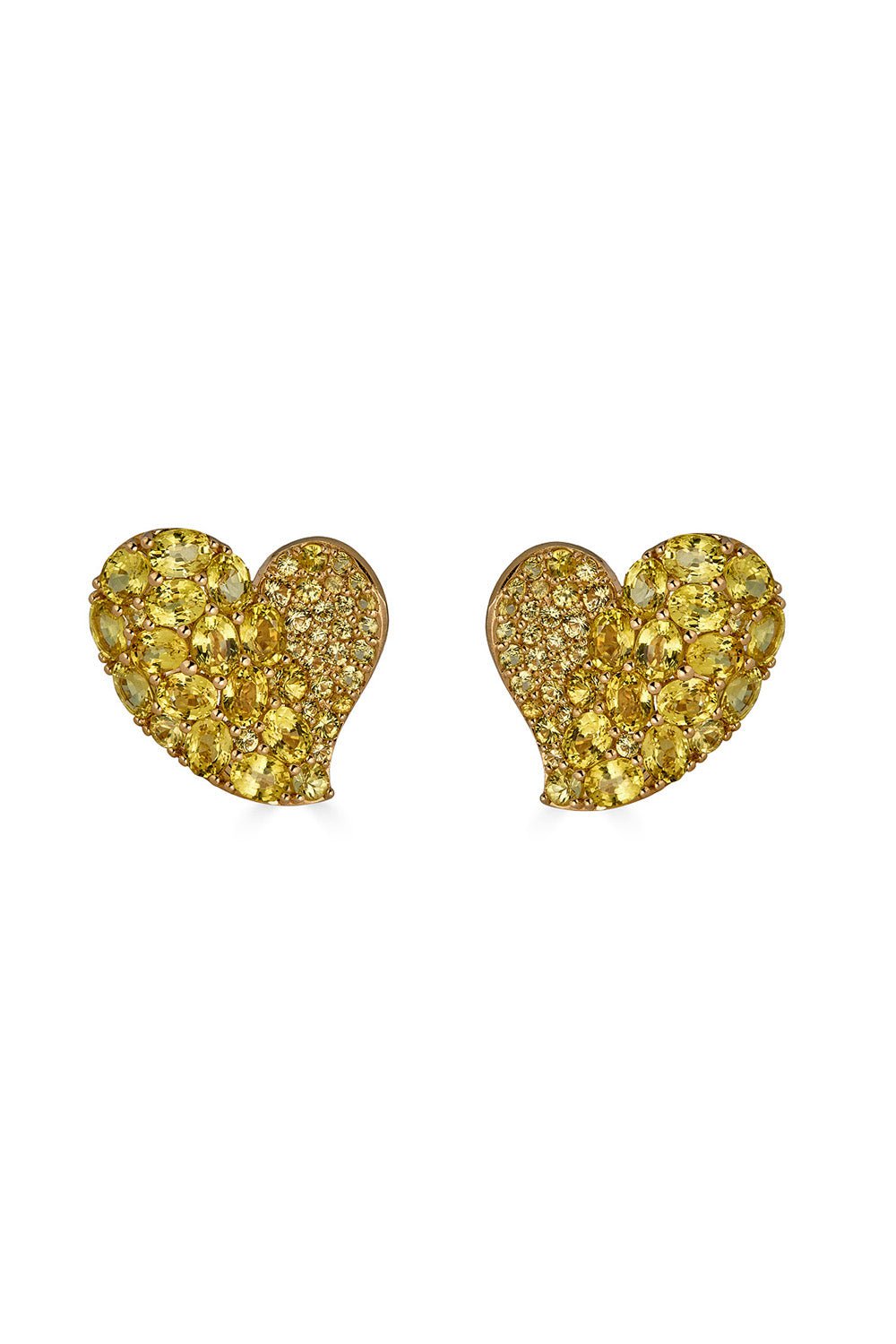 PIRANESI-Wave Heart Medium Earrings-YELLOW GOLD