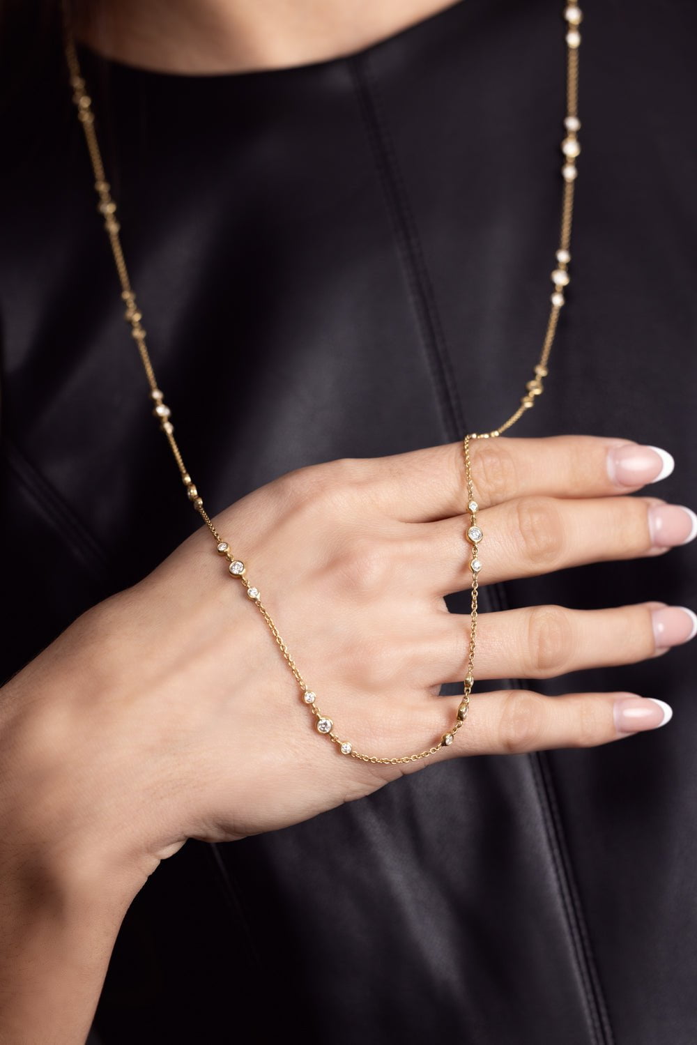 PIRANESI-Diamond Chain Necklace-YELLOW GOLD