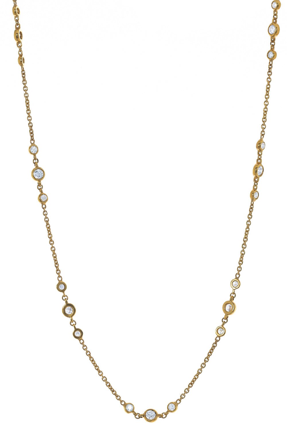 PIRANESI-Diamond Chain Necklace-YELLOW GOLD