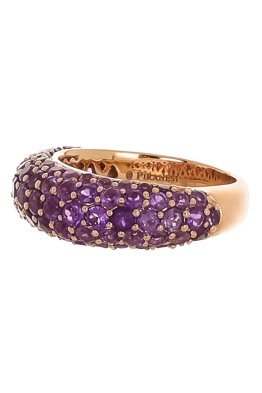 PIRANESI-Amethyst Dome Ring-ROSE GOLD